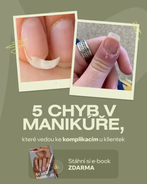 Reklamní kreativa školy manikúry Adele — pět chyb v manikúře