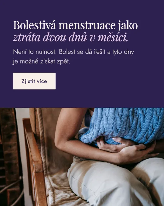 Reklamní kreativa pro kliniku ViClinic — „Bolestivá menstruace“